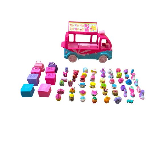Shopkins Lot of 60 Pieces Ice Cream Truck Packages Mini Figures Mixed - Picture 1 of 10